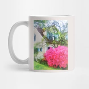 Spring - Magenta Azaleas in Garden Mug